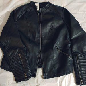 Torrid Black Faux Leather Moto Jacket